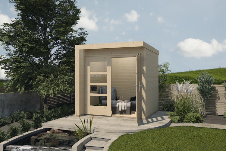 Weka Design Gartenhaus 262 A mit Doppeltür - 21 mm