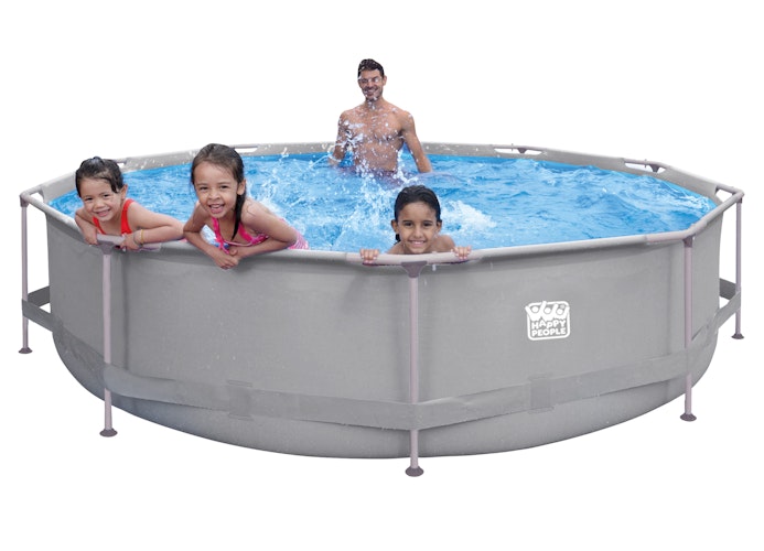 Happy People Stahlrahmenpool-Set, 360x76 cm