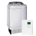 Vorschaubild Infraworld Saunaofen-Set finnischer Saunaofen Hotline V2 + Steuerung Saunacontrol A (Slimline 1000)