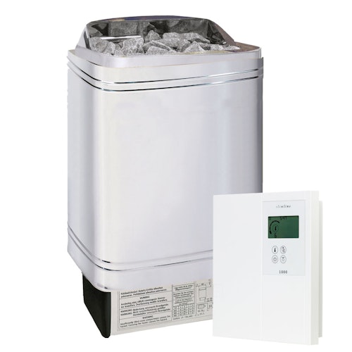 Infraworld Saunaofen-Set finnischer Saunaofen Hotline V2 + Steuerung Saunacontrol A (Slimline 1000)