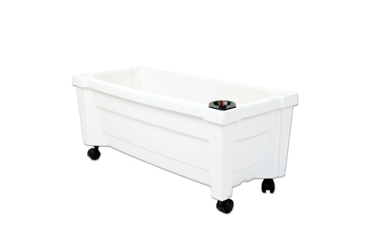 KHW Calypso Pflanzkasten auf Rollen mit Bewässerungssystem + Spalier