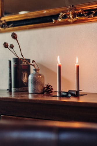 höfats Kerzenhalter-Set SQUARE CANDLE schwarz 4 Stück