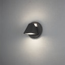 Vorschaubild Konstsmide Wandleuchte Hild, 2x5W LED, schwarz, gefrostetes Glas, dimmbar (427-750)