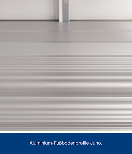 Hörmann Alu-Fußbodenprofil für Gerätehaus Juno (Pult,- Flach,- und Satteldach)