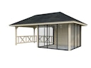 Vorschaubild Palmako Pavillon Bianca 16,6 m² Set 504 Slide Plus mit Isolierglas-Schiebetüren