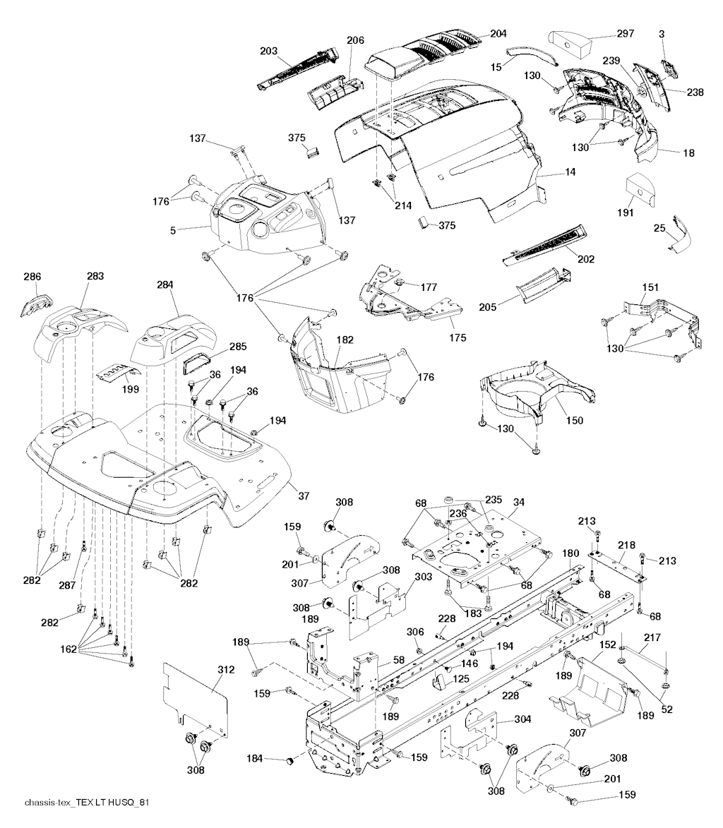 Explosionszeichnung Ersatzteile