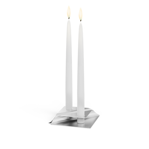 höfats Kerzenhalter SQUARE CANDLE silber