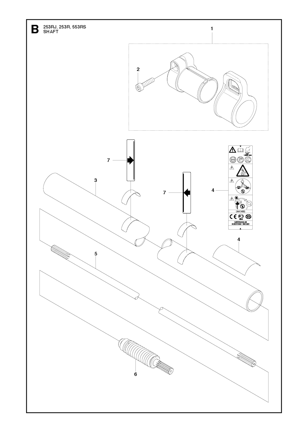 Explosionszeichnung Ersatzteile