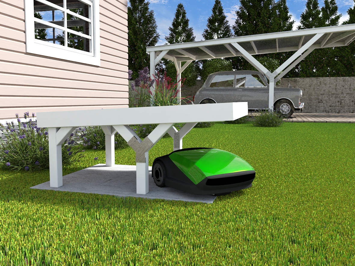 Weka Y-Mährobotergarage 367 B mit Flachdach - 21 mm