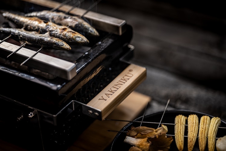 Yakiniku Shichirin Yakitori Edelstahlstangen (2 Stück)