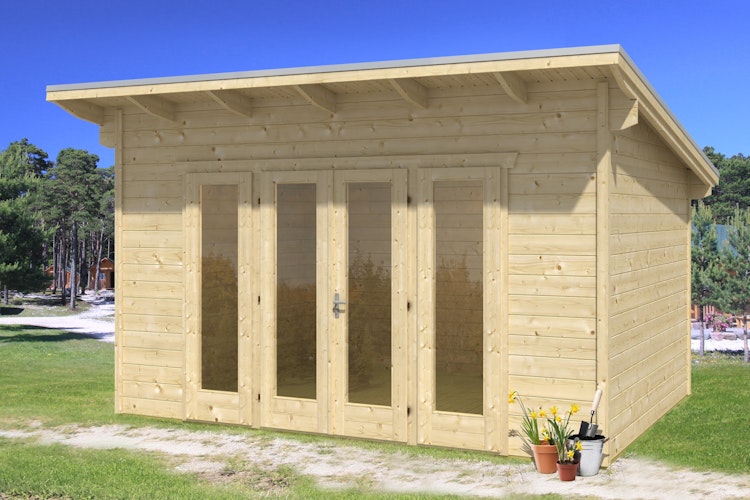 Skan Holz 28 mm Gartenhaus Ostende 2