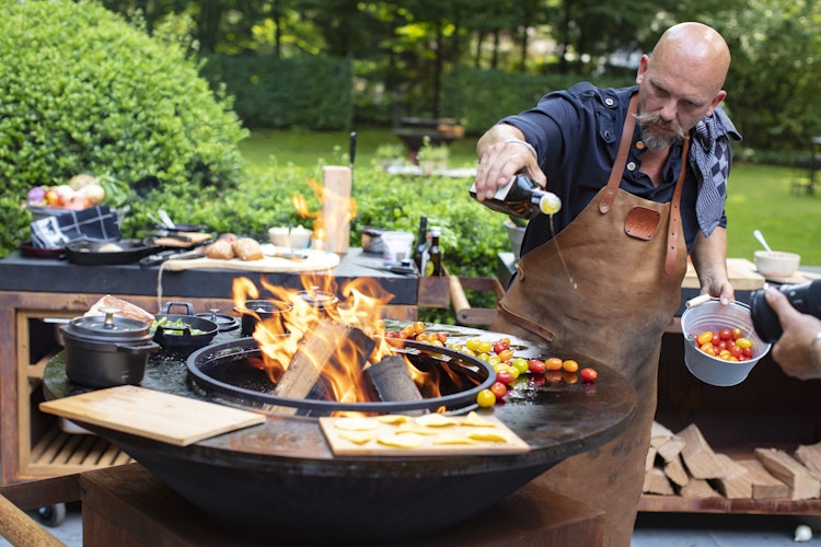 OFYR Lederschürze Braun