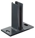 Vorschaubild Alberts® Pfostenträger zum Aufschrauben für Zaunpfosten Doppelstabmatten 60 x 40 mm