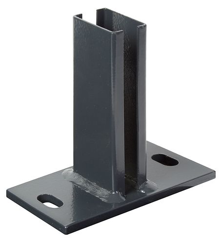 Alberts® Pfostenträger zum Aufschrauben für Zaunpfosten Doppelstabmatten 60 x 40 mm