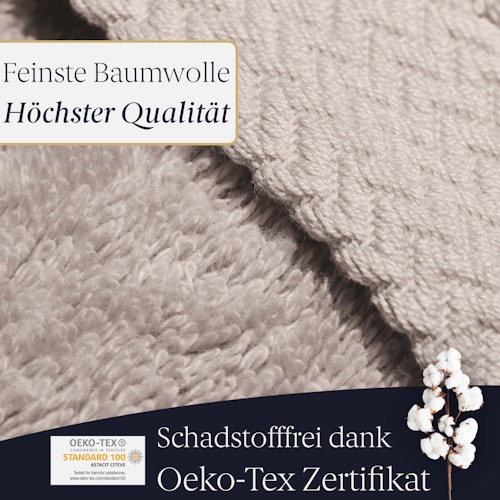 Liebenstein Handtuch Set 2 x Duschtuch 70 x 140 cm & 2 x Handtuch 50 x 100 cm - 550 g/m²