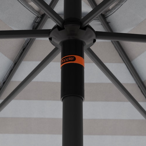 doppler Mittelmastschirm myZONE 300 Push up, Aluminium Anthrazit / 100 % Polyester 180 g/m²