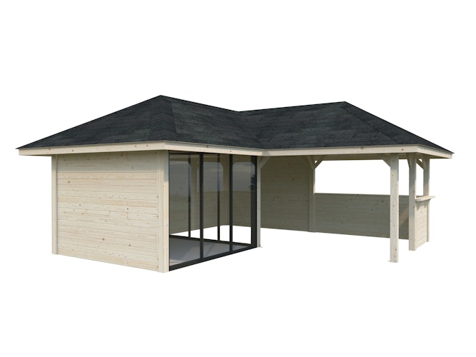 Palmako Pavillon Bianca 24,9 m² Set 209 Slide - 28 mm