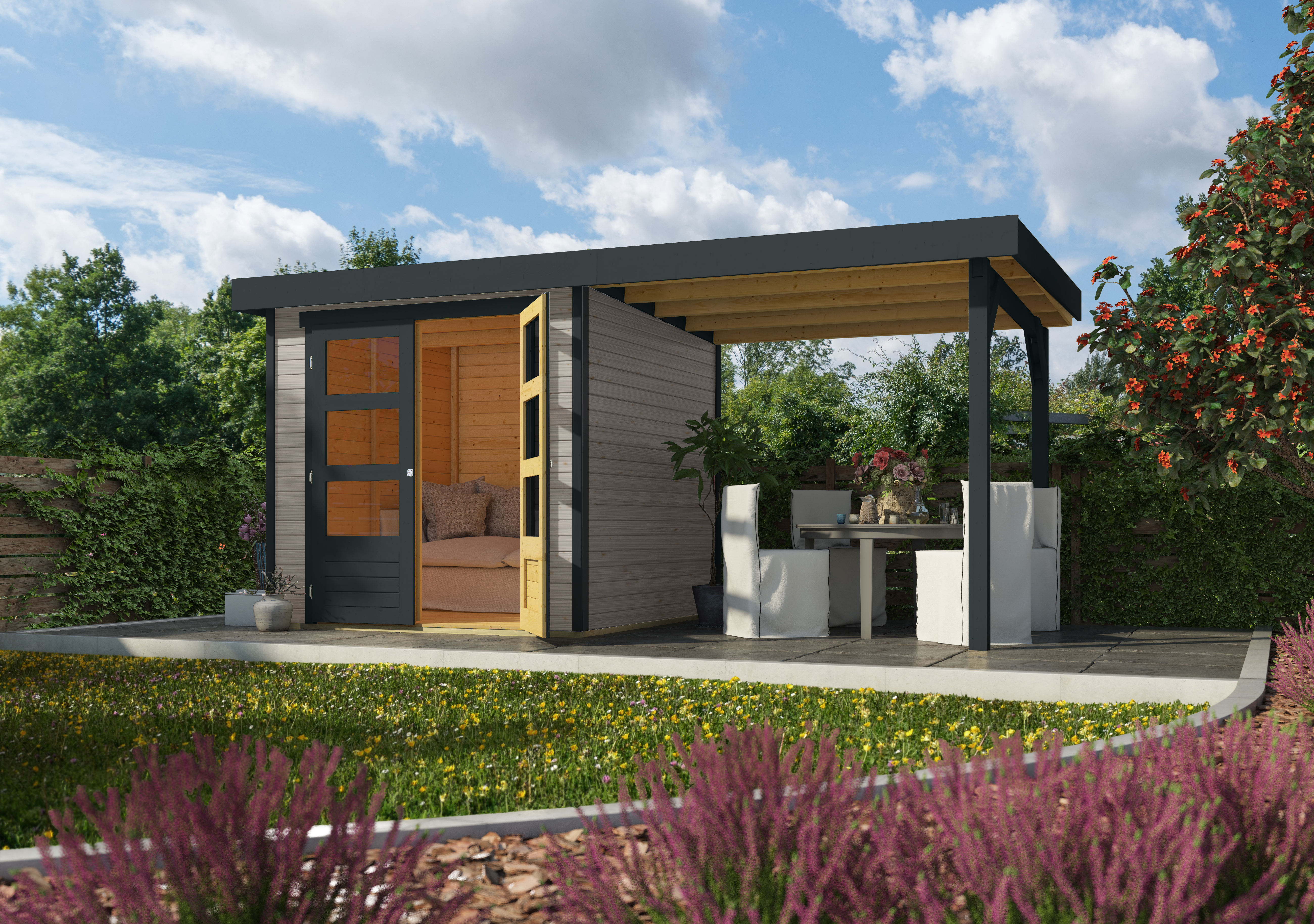 Karibu Gartenhaus Timmo - 19 mm inkl. gratis Expressversand