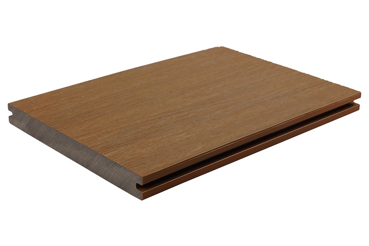 Fiberdeck Premium WPC-Terrassendiele Teak massiv 23 x 210 mm