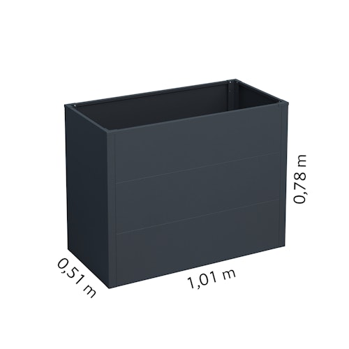 KGT Hochbeet UrbanGrow M - B 101 x T 51 x H 78 cm