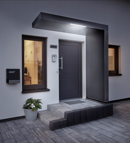 Gutta Rechteckvordach BS Plus 200 inkl. Seitenteil (neues Modell)