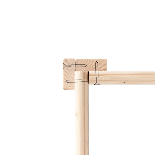 Akubi Kinderspielhaus Kinderspielgerät Benjamin inkl. Wellenrutsche und Netzrampe (Set B)