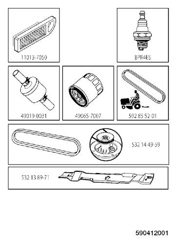 Husqvarna Gartentraktoren 960410370 TS 242