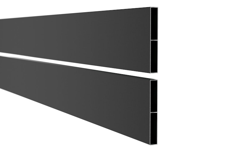 dz Alu Steckzaunelement VIDUAL Line 150 Distanz 28 mm für Pfosten 90/90 mm