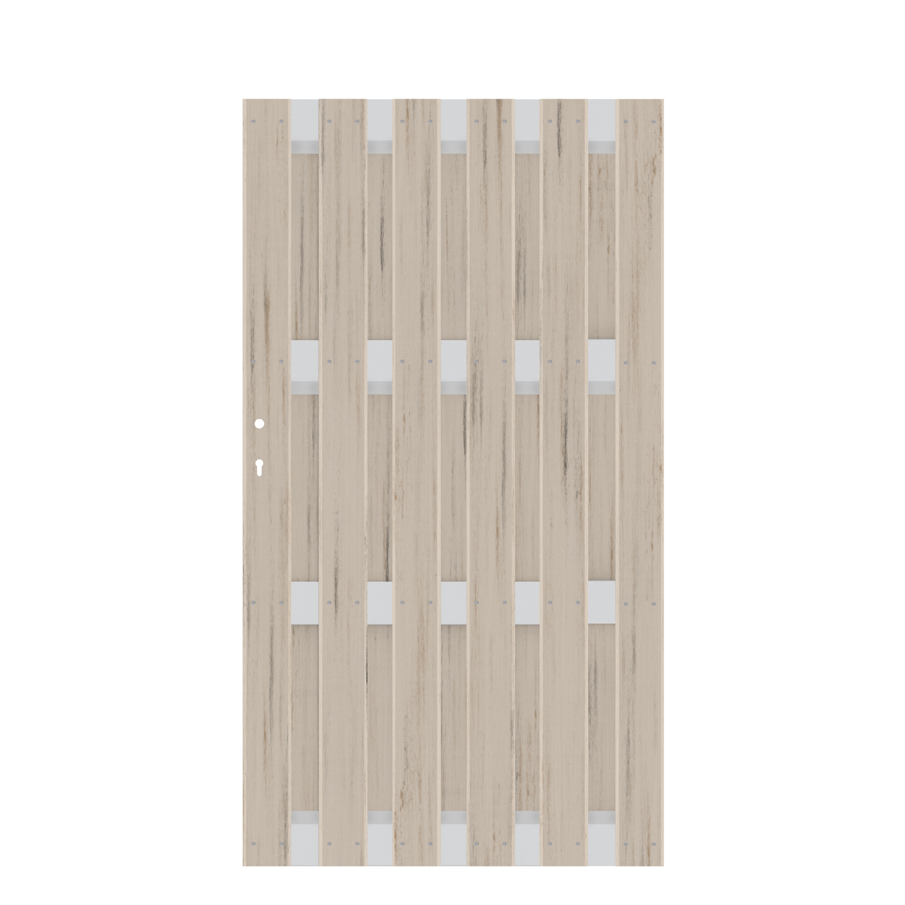 TraumGarten Jumbo WPC Alu-Design Einzeltor 980 x 1790 mm