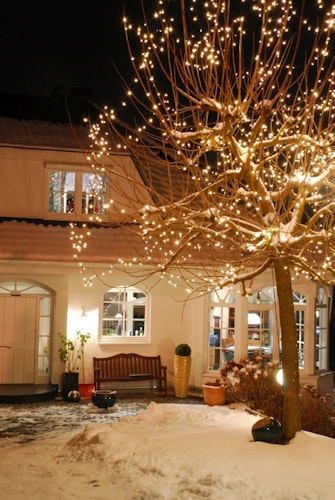 Konstsmide Weihnachtsbeleuchtung  LED Mini-Lichterkette 80 warmweiße Dioden