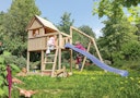 Vorschaubild Akubi Kinderspielturm Frieda mit Rutsche und Doppelschaukelanbau (Set B)