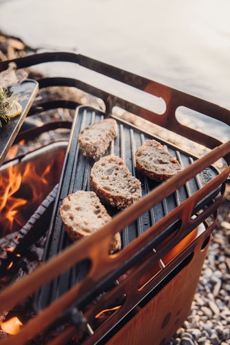 höfats CUBE Feuerkorb Cortenstahl