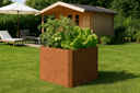 Vorschaubild Premium Hochbeet aus Cortenstahl mit Rostpatina 80 x 80 x 75 cm
