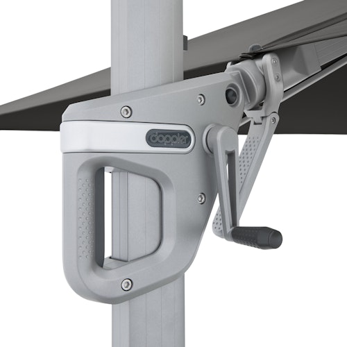 doppler Pendelschirm ACTIVE 260 x 350, Aluminium Silber / 100 % Polyester 180 g/m²