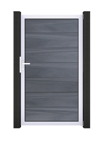 GroJa Solid Grande Tor Standard 1-flügelig mit Aluminiumrahmen