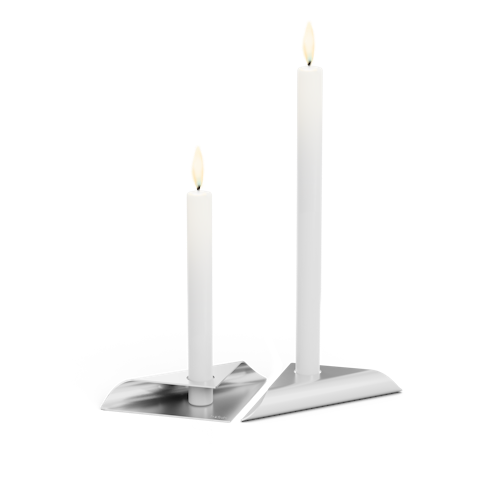 höfats Kerzenhalter SQUARE CANDLE silber