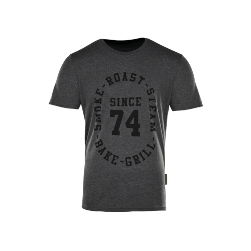 Big Green Egg T-Shirt - Since 74 - Holzkohlegrau