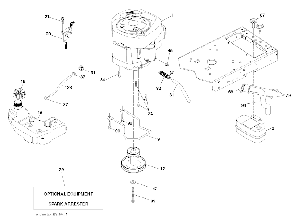 Explosionszeichnung Ersatzteile