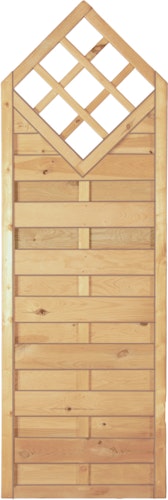 T&J Maxi Massivzaun Karo 60 x 180/150 cm