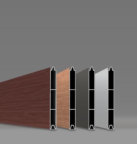 Alberts® Alu Sichtschutz Palitio als Set, Profilhöhe 150 mm, zum Aufschrauben