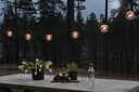 Vorschaubild Konstsmide Ganzjahresbeleuchtung LED  Biergartenketten System Erweiterungs-Set, 10 klare Birnen, bernsteinfarben (2395-800)