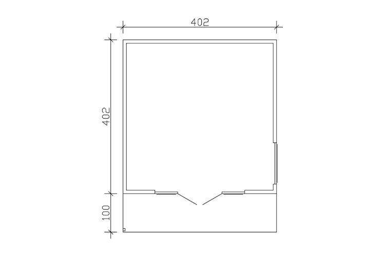 Skan Holz Gartenhaus Tokio 4 - 19 mm