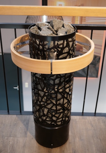 Infraworld Finnischer Saunaofen Atlas Round Black