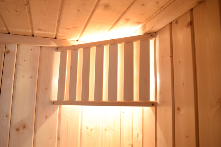 Weka Sauna Valida Plus mit Glastür/Fenster/9 kW Ofen