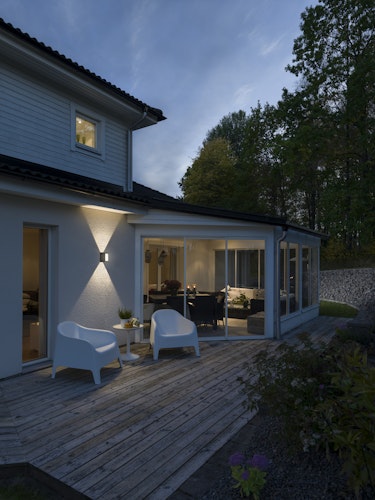 Konstsmide Wandleuchte Cremona, HighPowerLED, anthrazit (7992-370)