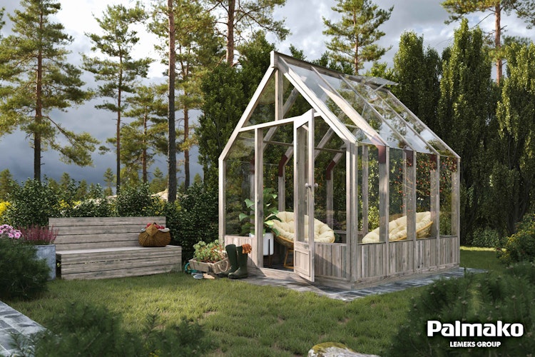 Palmako Gewächshaus / Pavillon / Glashaus Emilia 5,4  m² - 18 mm
