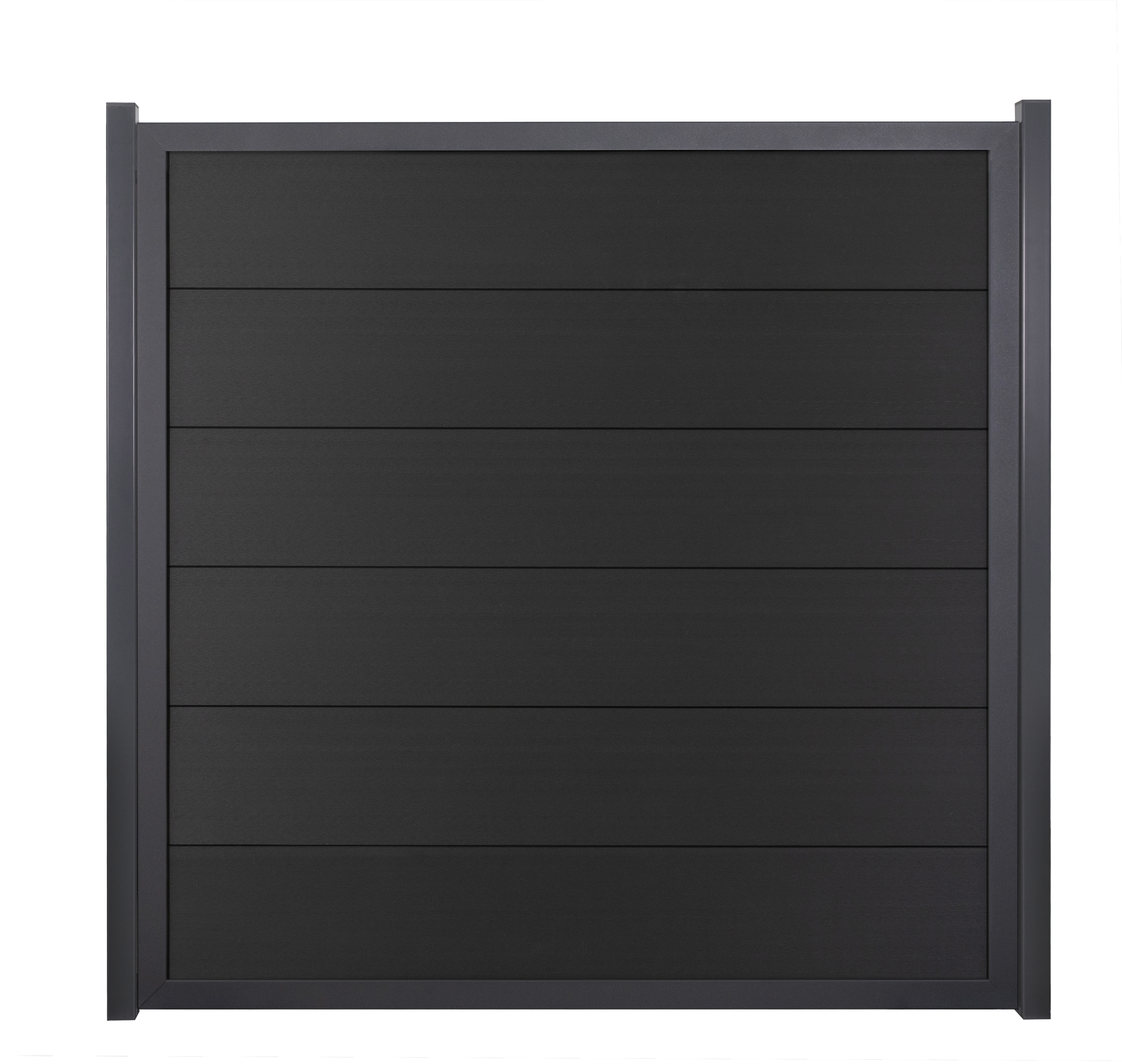 GroJa Viento Designzaun  Sondermaß Element mit Rahmen Anthrazit