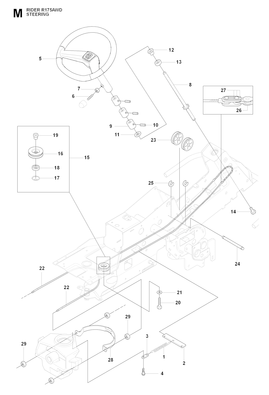 Explosionszeichnung Ersatzteile