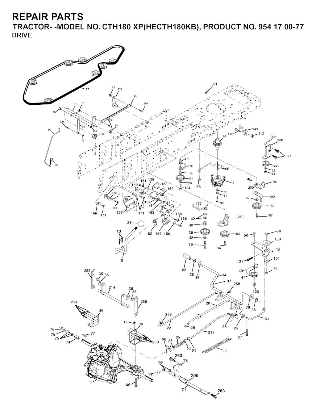 Explosionszeichnung Ersatzteile