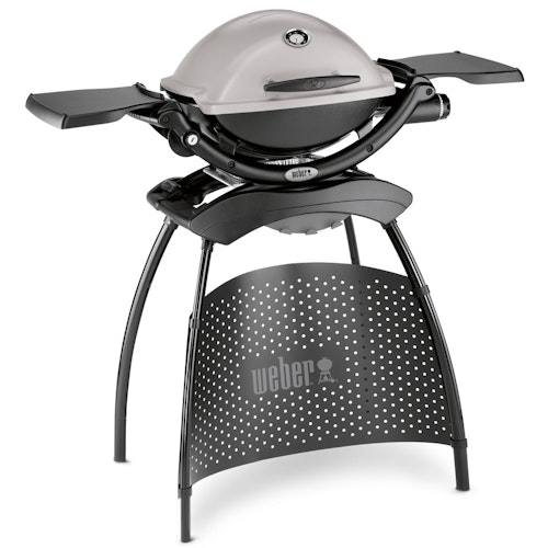 Weber Q 1200 Stand Gasgrill Granit Grau